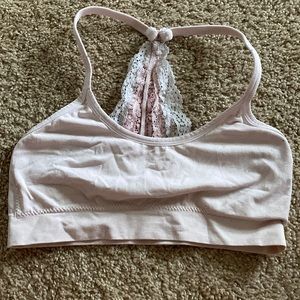 Light pink training bra/ sports bra